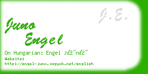 juno engel business card